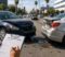 California Car Accident Claims Process Guide California car accident scene involving two vehicles after a collision on a busy roadway